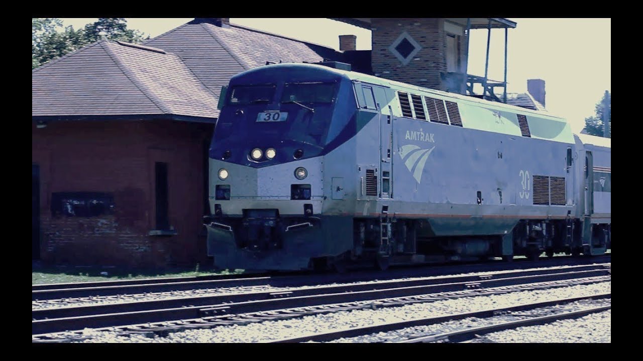 Amtrak Wolverine Train 353 Passing Through Ypsi (HD) - YouTube