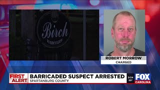 Barricaded suspect in custody after firing at Spartanburg County deputies, officials say