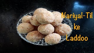 Nariyal-Til ke laddoo | Coconut laddoo recipe with sesame twist