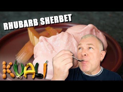 Rhubarb sorbet recipe