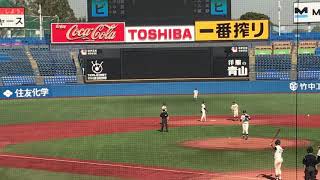 【六大学フレッシュトーナメント】明大ピッチャー渡部 法政の攻撃を防ぎきる【明治大学vs.法政大学2019.11.7】