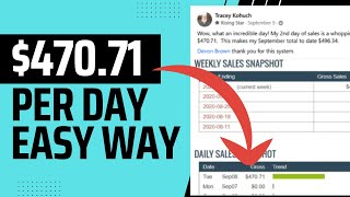 (DONE FOR YOU) How to Earn $470 Per Day Online With Affiliate Marketing