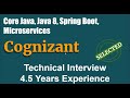 core java spring boot microservice interview questions cognizant l1 technical interview