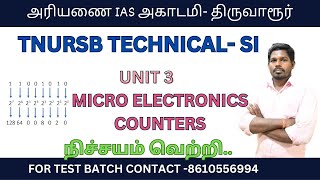 #TNUSRB TECHNICAL SI -UNIT 3 MICRO ELECTRONICS COUNTERS