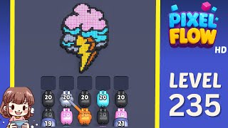 Pixel Flow Level 235 Solution Walkthrough