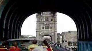 Crossing the Tower Bridge in London