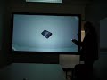 isiqiri 4m diagonal q screen multi user input projection screen with snowflake suite from nuitek