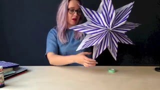 MAKE A PAPER BAG STAR in under 5 minutes - KICKASS CRAFT from Ladyland