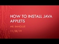 Java Applet Tutorial