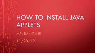 Java Applet Tutorial