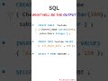 How to create table and insert values into the table | #sql   #coding  #shortvideo # tuto #tutorial