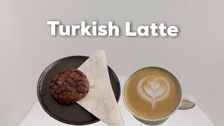 Turkish Latte \u0026 Sun Dried Tomato Cookie at Aaraku Coffee