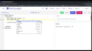 Visual Basic lab # 2 | Integer & Dim | Print Number in VB.NET