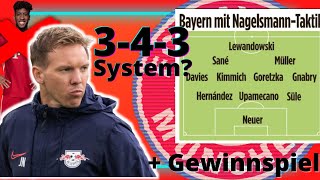 FC Bayern mit NAGELSMANN Taktik + Gewinnspiel @fcbinside