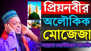 প্রিয়নবীর (সা:) অলৌকিক মোজেজা।আল্লামা পীরসাহেব ওয়ালীউল্লাহ আশেকি  💚❤️💚।