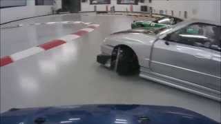 PLUSD サーキットオンボード GC-XA2  ST 連動撮影 R34  後ろを 2WD   rwd rc drift