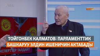 Тойгонбек Калматов: Парламенттик башкаруу элдин ишеничин актабады