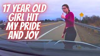 GIRL HIT MY PRIDE AND JOY - Bad drivers & Driving fails -learn how to drive #1139