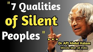 SEVEN QUALITIES OF SILENT PEOPLES _ APJ Abdul Kalam Quotes _ Life Quotes _ Rideep Quotes