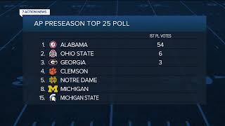 Michigan ranked No. 8, Michigan State No. 15 in preseason AP Top 25