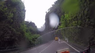 Schwarzwald Höllental im Regen mit Goldwing GL1500.Cruising on a rainy day