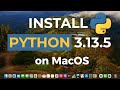 How to install Python on MacOS  #pythoninstallation