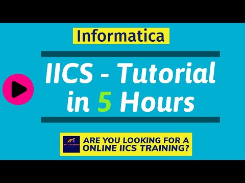 Informatica IICS/IDMC Tutorial Informatica Cloud Tutorial IICS Full Course