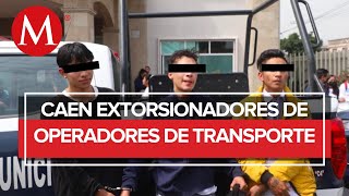 Detienen a presuntos extorsionadores de transporte público en Ecatepec