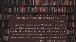 #6 Anayasa Madde 6 - Egemenlik