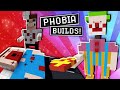 We unlock new fears with these Phobia builds | Minecraft Gartic Phone