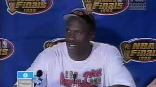Michael Jordan 1998 NBA Finals Game 6  Postgame Press Conference (Final Game w/B