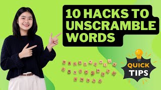 How to Unscramble Words? 10 Tip & Tricks - Explained with Examples.!