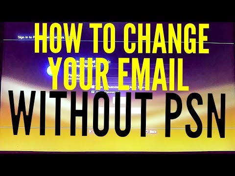 How to change your email on ps3 without psn How to change your email on ps3 without psn