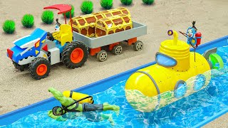 Diy tractor mini making Yellow Submarine finding Treasure | science project | @CocoMiniTractorHP