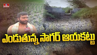 ఎండుతున్న సాగర్ ఆయకట్టు | Farmers Facing Problems with Water Shortage For Crop | hmtv