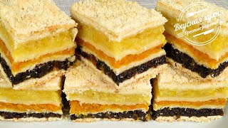 Татарский трехслойный пирог. Просто, вкусно и красиво | Tatar three-layer cake. Simple and tasty