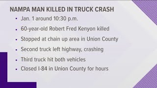 Nampa man dies in New Year's Day crash in Oregon