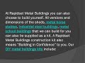 Rapidset Steel Building Construction Kits