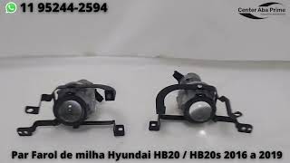 Par farol de milha Crom HYUNDAI HB20 2016 até 2019