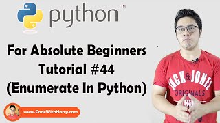 Enumerate Function | Python Tutorials For Absolute Beginners In Hindi #44