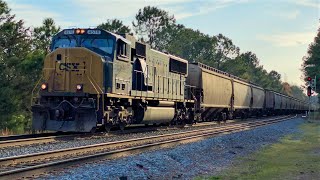 Solo CSX SD70MAC Leads G272 Flying