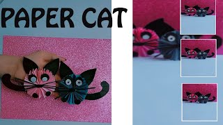 Cute Paper Cat - Moving Paper Toys | Cat Paper Craft - Origami Craft ideas | DIY - Moving toy
