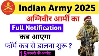 Agniveer army full Notification 2025 | Agniveer army vacancy 2025 | Agniveer army form Date 2025