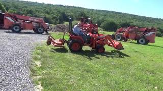 1999 Kubota B1700 Compact Tractor Loader 4x4 With 3 Point Finish Mower Diesel For Sale Nice Clean!