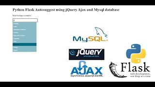 Python Flask Autosuggest using jQuery Ajax and Mysql database
