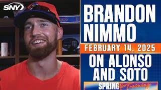 Brandon Nimmo on Juan Soto, Pete Alonso, and his plantar fasciitis | SNY