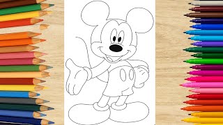 How To Draw Mikey Mouse Step by Step || Mickey Mouse Drawing|| Mikey Mouse Clubhouse Drawing