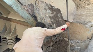 Big Rock Crusher Machine | Rock Crumbling Sounds #trending #trend #foryou #asmr #rockcrusher #rock