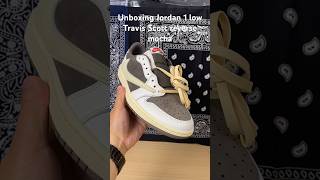 Unboxing UA Jordan 1 low Travis Scott reverse mocha Wonderkicks #jordan1travisscott