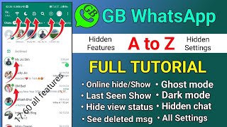 Gb Whatsapp v17.60 A to Z settings and Hidden Features Gb Whatsapp new update